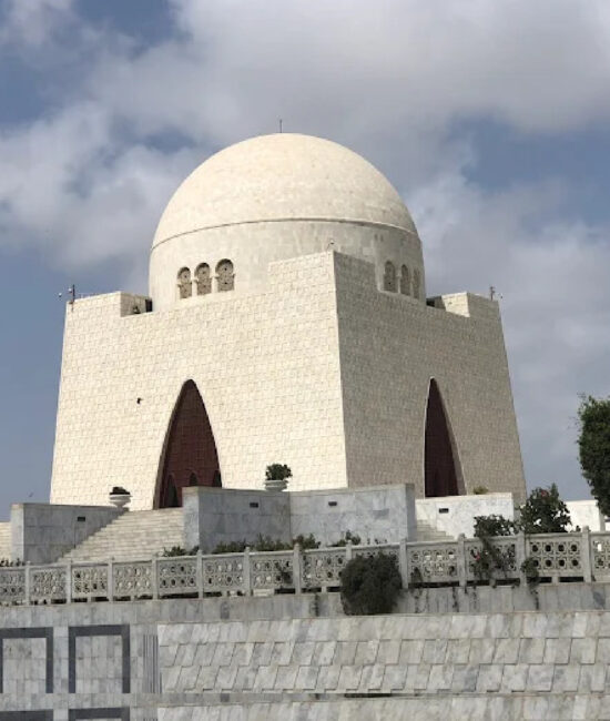 "Modern Karachi transportation infrastructure development 2025 with BRT system and metro connectivity near Mazar-e-Quaid Pakistan"